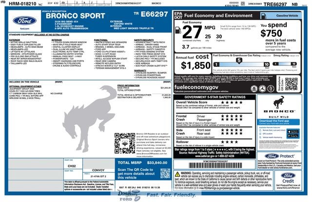 2026 Ford Bronco Sport Big Bend
